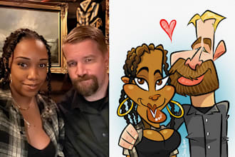 draw an extreme exaggeration caricature