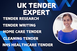 write bid proposal, janitorial, win UK tender, nhs, government contract, mbe, 8a