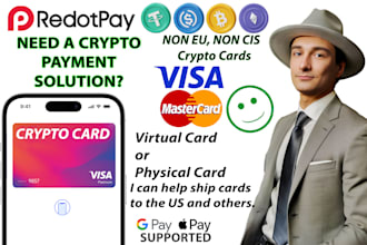 provide redotpay virtual crypto cards for online payments