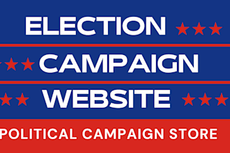 create political campaign website election website election store