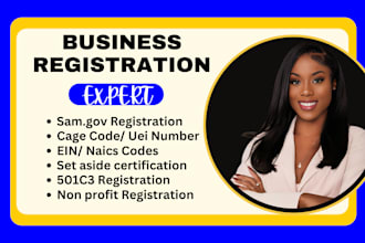 sam gov, non profit business registration, 501c3 mbe cage code uei ein wosb 8a