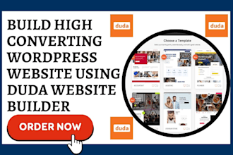 design and build a high converting website using duda website builder
