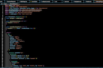 develop a professional website using HTML,CSS,react,next js