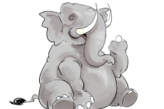 draw a cartoon animal with my personal style