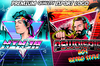 design avatar, mascot, esport logo for twitch, youtube, and gaming channels