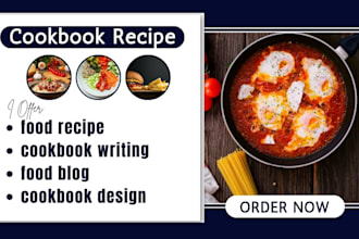write recipes for cookbook ebook recipe book food blog cookbook and meal plan