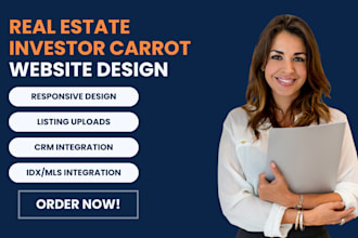 design investor carrot website, idx website, real estate investor carrot website