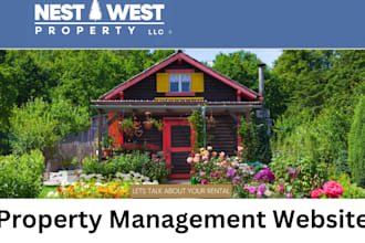 build property management website vacation rental website hotel booking website