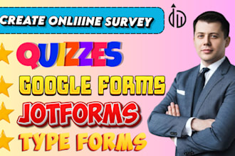 create surveys, quizzes, forms, fast google forms, jotform, typeform