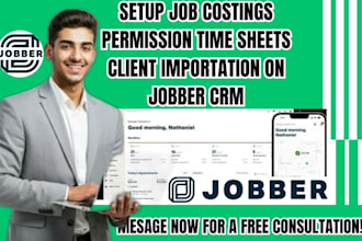setup jobber automation workflow integration with zapier slack, hubspot crm