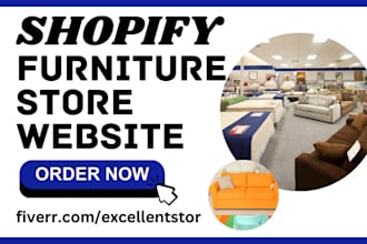 build shopify store modern luxury home decor interior design furniture store web