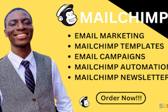 create mailchimp email marketing campaigns, newsletters and automations
