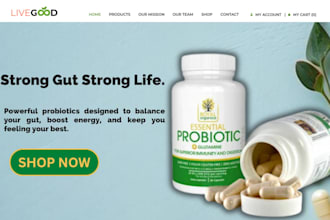 design health fitness supplement website nutraceutical probiotics herbal website