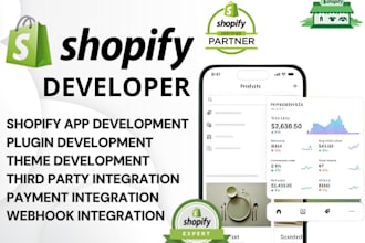 custom private and public shopify app developer theme plugin API shopify website