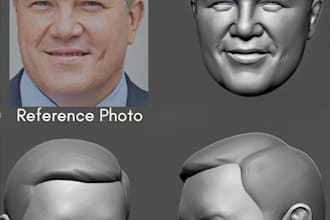 do realistic 3d head bust 3d sculpture 3d human model full body for 3d printing
