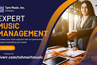 be your music distributor, music manager and premium music albums cover design