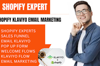 set up shopify klaviyo email marketing flows activecampaign for ecommerce sales
