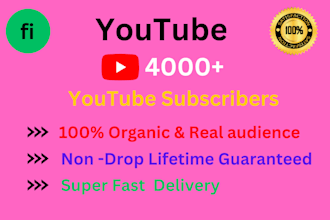 add 1k subscriber in your youtube channel fast organically