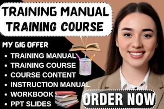 create training manual training course instruction manual workbook