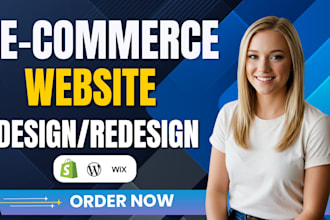 design, revamp and develop shopify, wix and wordpress ecommerce website design
