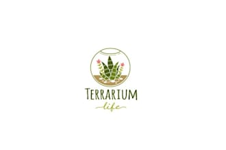 make good looking genuine terrarium life blog logo