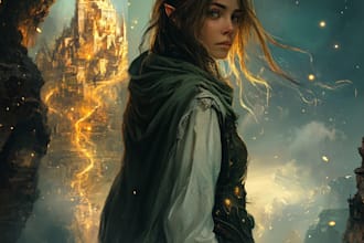 design unique fantasy, christian, book cover, kindle cover