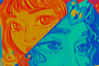 create unique popart portraits and character designs