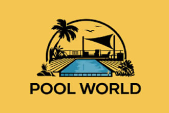 make refined admirable swimming pool logo