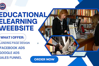 build educational website school website online course website lms website