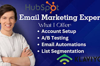 email marketing automation and list segmentation using hubspot klaviyo mailchimp