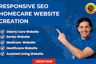 seo homecare website assisted living elderly senior medicare healthcare website