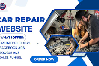 build car repair website mechanic website car wash  car detailing website