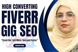 write high converting fiverr gig SEO title, tags, description