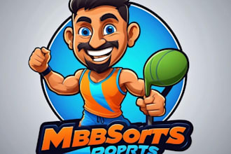 draw cartoon and playful logo for your kids brand