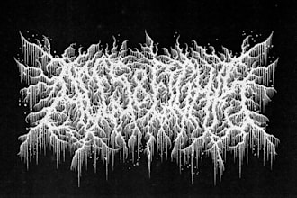 design you a brutal death metal, slamming, deathcore logo