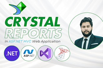 design and implement crystal reports in asp net core mvc