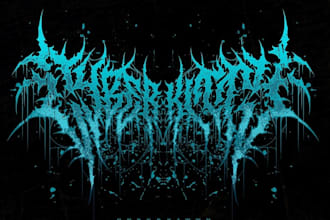 create an epic fantasy metal logo