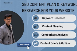 do SEO content plan and keyword research for your website