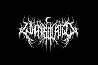 make a stoner doom metal logo