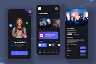 develop event booking app, ticket booking app, hotel booking app, conference app