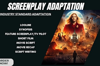 write, rewrite and adapt your book, novel or story idea into a screenplay