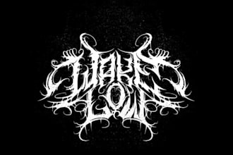 make a blackened crust punk logo