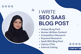 write saas and technical SEO blog post