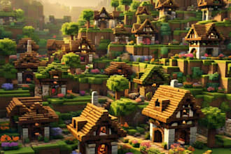 build anything in minecraft like castles,spawns, forms,hubs