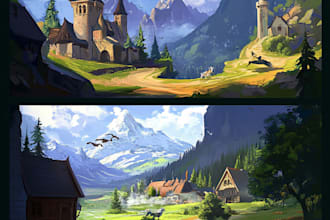 environment concept art landscape design