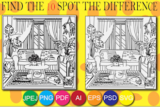 draw hidden objects and spot the different pictures from your idea