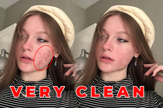 improve photo quality, fix face in 3 hrs