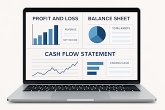prepare profit and loss, balance sheet and cashflow statement