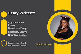 write argumentative, expository, narrative, and descriptive essays