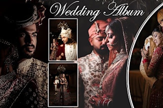 made design professional wedding album, photobook, photo collage